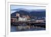 Cape Town, Harbour, Table Mountain with 'Tablecloth'-Catharina Lux-Framed Photographic Print