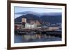 Cape Town, Harbour, Table Mountain with 'Tablecloth'-Catharina Lux-Framed Photographic Print