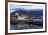 Cape Town, Harbour, Table Mountain with 'Tablecloth'-Catharina Lux-Framed Photographic Print