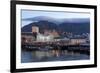 Cape Town, Harbour, Table Mountain with 'Tablecloth'-Catharina Lux-Framed Photographic Print