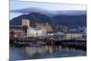 Cape Town, Harbour, Table Mountain with 'Tablecloth'-Catharina Lux-Mounted Photographic Print