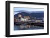 Cape Town, Harbour, Table Mountain with 'Tablecloth'-Catharina Lux-Framed Photographic Print