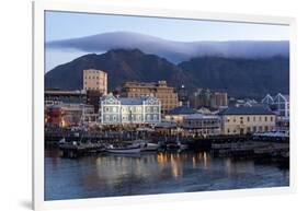 Cape Town, Harbour, Table Mountain with 'Tablecloth'-Catharina Lux-Framed Photographic Print