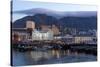 Cape Town, Harbour, Table Mountain with 'Tablecloth'-Catharina Lux-Stretched Canvas