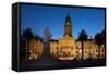 Cape Town, Historical City Hall, in the Evening-Catharina Lux-Framed Stretched Canvas