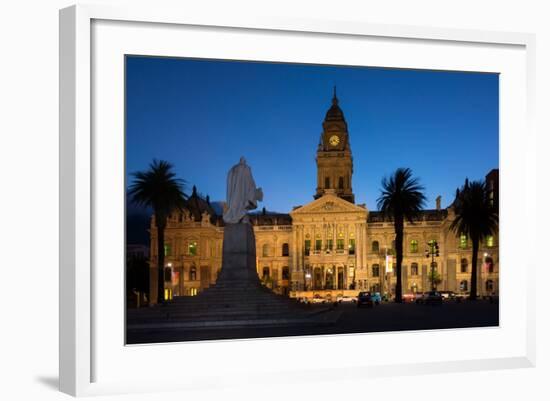 Cape Town, Historical City Hall, in the Evening-Catharina Lux-Framed Photographic Print