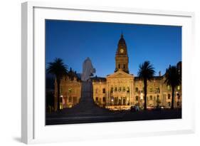 Cape Town, Historical City Hall, in the Evening-Catharina Lux-Framed Photographic Print