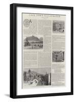 Cape Town Illustrated-null-Framed Giclee Print