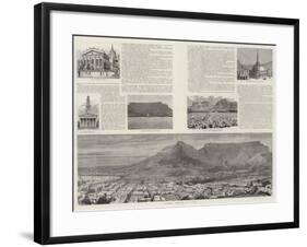 Cape Town Illustrated-null-Framed Giclee Print