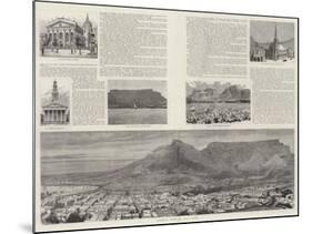 Cape Town Illustrated-null-Mounted Giclee Print