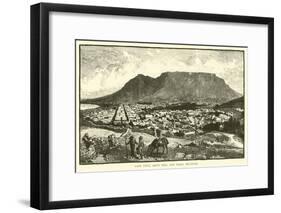 Cape Town, Lion's Hill, and Table Mountain-null-Framed Giclee Print