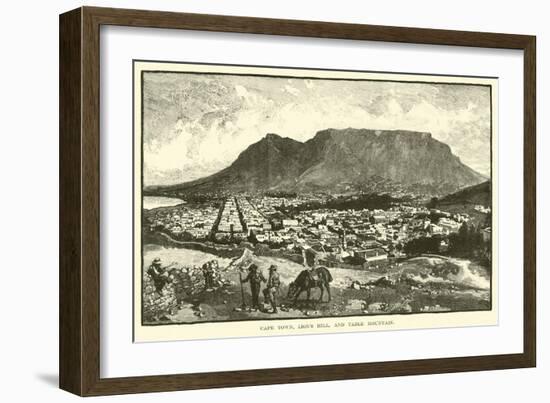 Cape Town, Lion's Hill, and Table Mountain-null-Framed Giclee Print