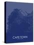 Cape Town, South Africa Blue Map-null-Stretched Canvas