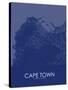 Cape Town, South Africa Blue Map-null-Stretched Canvas