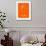 Cape Town Street Map Orange-NaxArt-Framed Art Print displayed on a wall