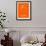 Cape Town Street Map Orange-NaxArt-Framed Art Print displayed on a wall