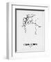 Cape Town Street Map White-NaxArt-Framed Art Print