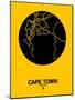 Cape Town Street Map Yellow-NaxArt-Mounted Art Print