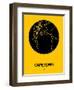 Cape Town Street Map Yellow-NaxArt-Framed Art Print