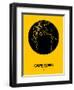 Cape Town Street Map Yellow-NaxArt-Framed Art Print