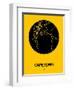 Cape Town Street Map Yellow-NaxArt-Framed Art Print