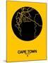 Cape Town Street Map Yellow-NaxArt-Mounted Art Print