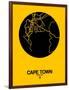 Cape Town Street Map Yellow-NaxArt-Framed Art Print