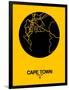 Cape Town Street Map Yellow-NaxArt-Framed Art Print