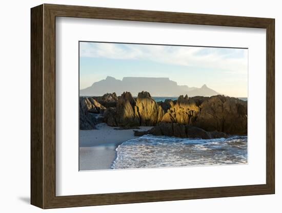 Cape Town, Table Mountain, Bloubergstrand-Catharina Lux-Framed Photographic Print