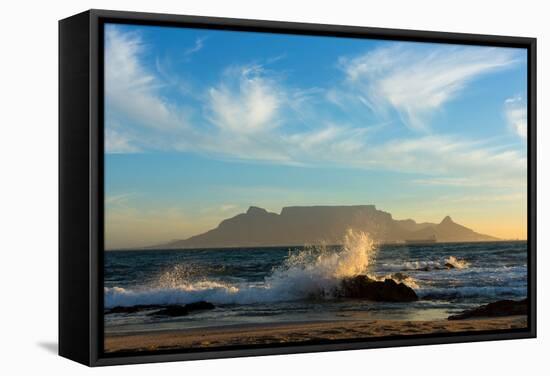 Cape Town, Table Mountain, Coast-Catharina Lux-Framed Stretched Canvas