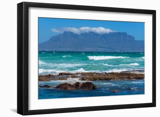 Cape Town, Table Mountain, Distant View-Catharina Lux-Framed Photographic Print