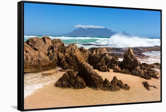 Cape Town, Table Mountain, State of Nature-Catharina Lux-Framed Stretched Canvas