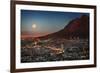 Cape Town under Full Moon-Jon Hicks-Framed Photographic Print