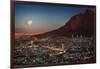 Cape Town under Full Moon-Jon Hicks-Framed Photographic Print