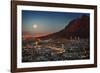 Cape Town under Full Moon-Jon Hicks-Framed Photographic Print