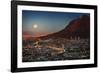 Cape Town under Full Moon-Jon Hicks-Framed Photographic Print