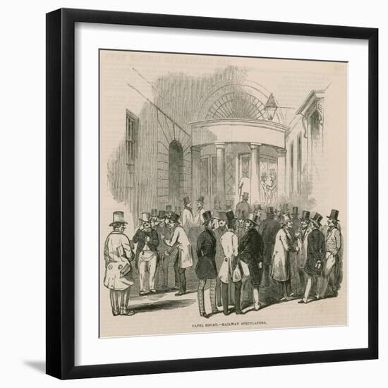 Capel Court - Railway Speculators-null-Framed Giclee Print