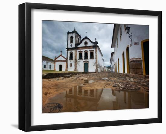 Capela De Santa Rita, An Old Historic Church in Paraty-Alex Saberi-Framed Premium Photographic Print