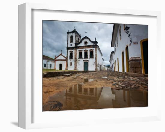 Capela De Santa Rita, An Old Historic Church in Paraty-Alex Saberi-Framed Premium Photographic Print