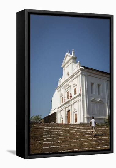 Capello Do Monte (Mount Mary Church), Old Goa, UNESCO World Heritage Site, Goa, India, Asia-Yadid Levy-Framed Stretched Canvas