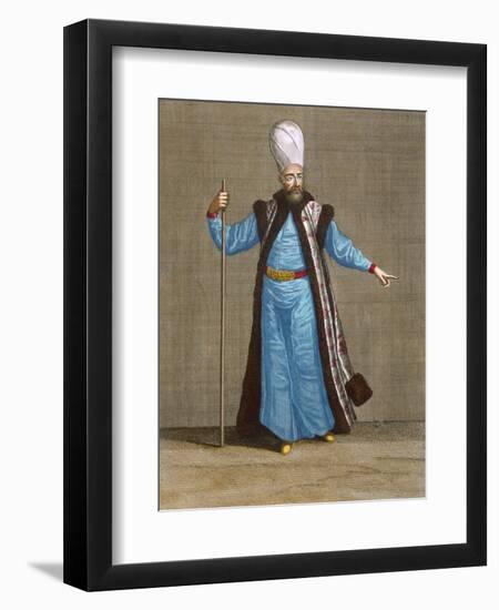 Capidgi-Bachi, Plate 15-Jean Baptiste Vanmour-Framed Giclee Print