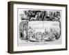 Capital and Labour, Satire on the Class System-James Doyle-Framed Art Print