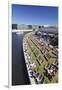 Capital Beach bar at Spreebogen Park, TV Tower, Berlin, Germany, Europe-Markus Lange-Framed Photographic Print