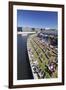 Capital Beach bar at Spreebogen Park, TV Tower, Berlin, Germany, Europe-Markus Lange-Framed Photographic Print