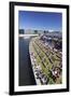 Capital Beach bar at Spreebogen Park, TV Tower, Berlin, Germany, Europe-Markus Lange-Framed Photographic Print