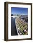 Capital Beach bar at Spreebogen Park, TV Tower, Berlin, Germany, Europe-Markus Lange-Framed Photographic Print