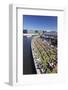 Capital Beach bar at Spreebogen Park, TV Tower, Berlin, Germany, Europe-Markus Lange-Framed Photographic Print