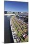 Capital Beach bar at Spreebogen Park, TV Tower, Berlin, Germany, Europe-Markus Lange-Mounted Photographic Print