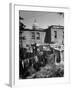 Capital Building Sitting Behind Slum Dwellings in the City-Dmitri Kessel-Framed Photographic Print