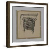 Capital from the Mosque of El-Aksa, Illustration from 'The Life of Our Lord Jesus Christ'-James Tissot-Framed Giclee Print